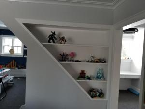 Built-in shelving